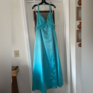 Baby blue prom dress
